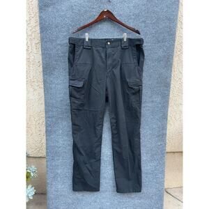 5.11 Tactical Pants Mens 36x34 Black Ripstop Cargo Outdoor Utility Workwear